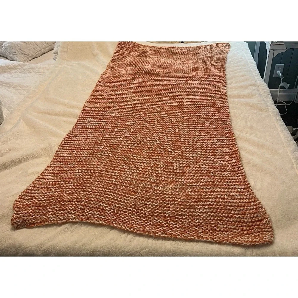 VTG Handmade Crochet Throw Blanket 60